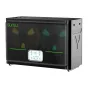 Sunlu S4 filtras šildymas su transparentų priekšpaneliu, du ventilatoriais, žalia SUNLU logotipiu ir LCD ekranu, rodantis habamumą ir temperatūrą