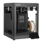 ELEGOO Centauri 2 CoreXY FDM 3D printer su atviritomis šildymo struktūrų, filamentų špulnų, 5‑duočių tactinio ekraną ir USB įėjimą, rodygiant 256 mm kubų įvažiavimą.