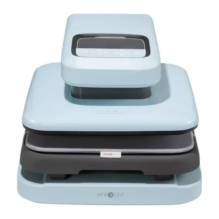 HTVRONT Auto 2 Digit Heat Transfer Press (light blue)