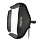 GODOX SFUV5050 50×50 cm įjungiamas softbox su Bowens įkrovimu ir difuzoriais