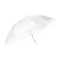Godox UB-L2-60 Didysis transparent photography umbrella, 150 cm dydis, atidaryta su baltu difūzavimo materialu ir metalinė štokystė, studijų ışvalymo įranga pamatinių ir produktų fotografijai