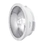 Godox ML40R kompaktiškas 40 W RGB LED studijų žvalgytė su įterptaisu baterija, pusės mygtuku ir ML‑L10 reflektoriu, parodytą šaliaiškai baltame fone, akcentuojant lingtą frontinį žvalgytį ir reguliavimą spalvos temperatūros.