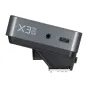 Godox X3Pro TTL remote trigger pusės kampas, su 3,5 mm audio įėjimų įėjimų, USB‑C įėjimų ir metalinė šildymo montažų įėjimų į zelta šildymo ģimene.