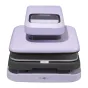 Purpura HTVRONT 2‑cifrovių Heat Transfer Press su digitalų ekranu, įtraukiuotu šildymo laukų ir 4,5 cm darbo augstumą, reguliavimų praspaudimą iki 80 kg, skaičiuojama HTV, sublimacija ir DTF projektams.
