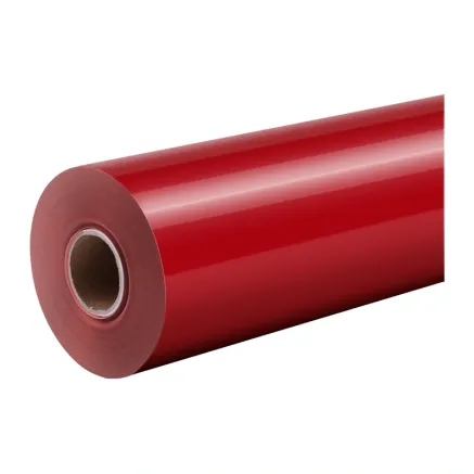 MOQ 5 HTVRONT Pure Heat Transfer Film, 30.5 cm x 1.8 m (red)