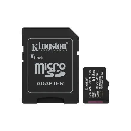 MEMORY MICRO SDXC 512GB UHS-I/W/ADAPTER SDCS3/512GB KINGSTON