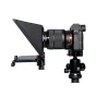 FEELWORLD TP2A 8‑duočių foldable teleprompter su beamsplitteriu, įjungtas į DSLR objektīvą, slimfona įsikūrę į magnetinį įkroviklą, į stativą galvą