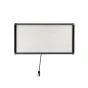 Godox UP150R LiteFavor 150 W šlifas LED panelas ar pilnkrą iššūti, 20 400 lux prie 1 m, rodomas frontu su juosčiu kryžiu ir pritaikytą kablų