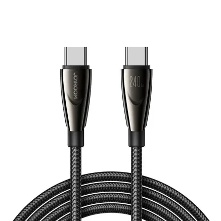 Joyroom SA31-CC5 240 W USB-C–USB-C kabelis, 1,2 m, juodas