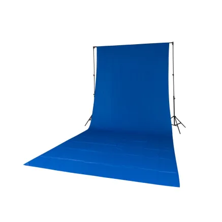 Quadralite Blue Solid Muslin Backdrop 2.85 × 6 m