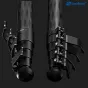 Leofoto LY-265CV karbono triukščių legas su inverted ball head, detalus nuoķėršūnos mehanizmas