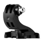 Telesin Double J‑Hook mount for sports cameras, juosčiai plastikas su argentini balžiuose, sunkus 30 g, priežastis į šiek tiek ar helmą