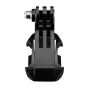 Telesin Double J-Hook mount for sports cameras, juosios plástico su argentiniu balžiu, du vienas lengvas mountai prie raumeninio ar helmės įkrovos.