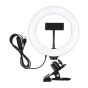 Puluz 20 cm Ring Light for Vlogging with Monitor Clip, Phone Holder, and Color