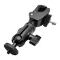 SJCAM Fixed Bike Mount su juosčiais, tekstūru vidiniu laipsniu, duobėmis šildymo švelnia ir pampėdamosis knob, kad įtraukti action kamerą į bisiklio vėliavėlius