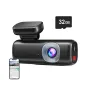 RETDIGER F9 Lite 4K be ekranas dash kamera su 32 GB microSD kortelė, Wi‑Fi, GPS ir ADAS signalai, su mountu ir smartfonu