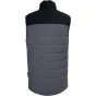 Pirmasis pusės skaičius Vallerret Insulated Camera Vest (Charcoal, XXL) su juosčiujuju aukščių, horizontaliu kviltu, daugias šildyklių, įskaitan baterijos lauką 3–4 baterijoms, su vandensiprasmingu 160D nylon šiekšliu.