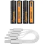 5769 Rechargeable Lithium Battery AAA (470mAh) with USB-C (4pcs)