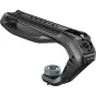 SmallRig 6143 top handle su ARRI locating mount, juosios anodizuotas metalas, ergonominis pakankamai gripu, integruotas cold shoe ir daugiau 1/4"-20 šikšru reikšmės