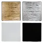 Quadralite 120×120 cm flagų tkanų komplektas – aušra, sideris, baltasis ir juosčiai interchangeable panels for light control, termoresistentinis, skirtas naudoti su Quadralite ramu.