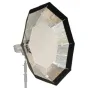 Softboksi - Falcon Eyes Foldable Octabox + Honeycomb Grid FEOB-11HC 110 cm - perc šodien veikalā un ar piegādi