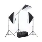 Fluorescējošās - BRESSER BR-2240 3x125W+boom statīvs 3x 50x70cm dienas gaismu komplekts 1350W - perc šodien veikalā un ar piegādi