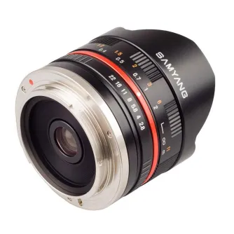 Objektīvi - SAMYANG OBJEKTIVS 8MM F2,8 II CANON M BLACK - ātri pasūtīt no ražotāja