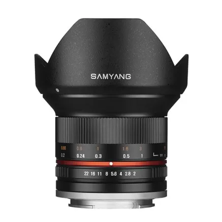 Samyang 12 mm f / 2.0 lens for Fuji X - silver