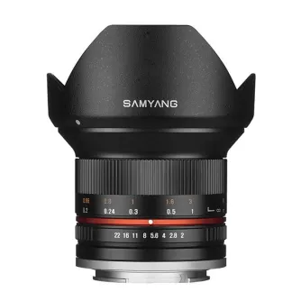 Objektīvi - SAMYANG 12MM F/2,0 NCS CS CANON M (SILVER) - ātri pasūtīt no ražotāja