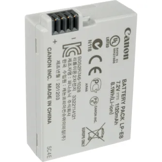 Kameru akumulatori - Canon CAMERA BATTERY LP-E8 - perc šodien veikalā un ar piegādi