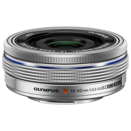 Olympus M.ZUIKO DIGITAL ED 14-42mm 13.5-5.6 EZ (pancake zoom) / EZ-M1442EZ silver