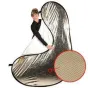 Walimex pro 2in1 Foldable Reflector wavygold/white
