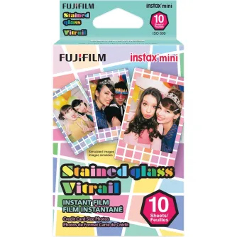 Instantkameru filmiņas - FUJIFILM Colorfilm instax mini STAINED GLASS (10PK) - ātri pasūtīt no ražotāja
