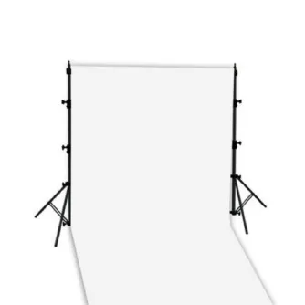 Fonu komplekti ar turētāju - Linkstar Background System + Cloth White 2.9 x 5m - ātri pasūtīt no ražotāja