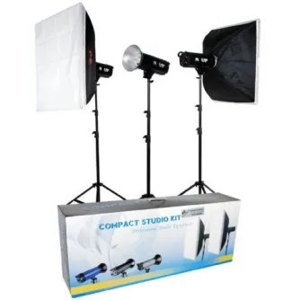 Studijas zibspuldžu komplekti - Falcon Eyes Studio Flash Set TFK-3400A - ātri pasūtīt no ražotāja