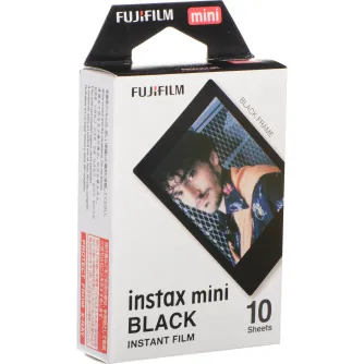 Instantkameru filmiņas - FUJIFILM Colorfilm instax mini BLACK FRAME Film (10 Exposures) - perc šodien veikalā un ar piegādi