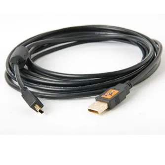 Kabeļi - Tether Tools Tether Pro USB 2.0 Male to Mini-B 5 pin 4,6m Blk - ātri pasūtīt no ražotāja