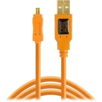 Data Cables - Tether Tools Tether Pro USB 2.0 A to Mini-B 8 pin 4.6 m Orange - buy today in Master Foto store and with delivery