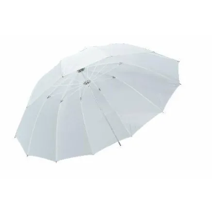 Falcon Eyes Jumbo Umbrella URN-T86TSB1 Transparent White + Silver/Black Cover 216 cm