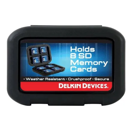 DELKIN WEATHER RESISTANT CASE FOR 8 SD MEMORY CARDS