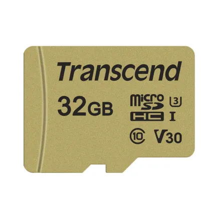 TRANSCEND GOLD 500S MICROSD W/ADP (V30) R95/W60 32GB
