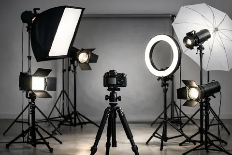Studijos šviesos komplektas fotografavimui