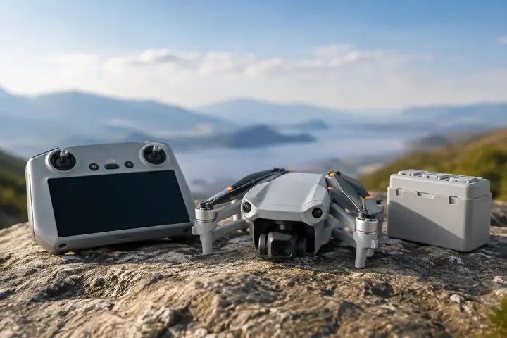 DJI kompakčių dronų apžvalga prieš pasirenkant