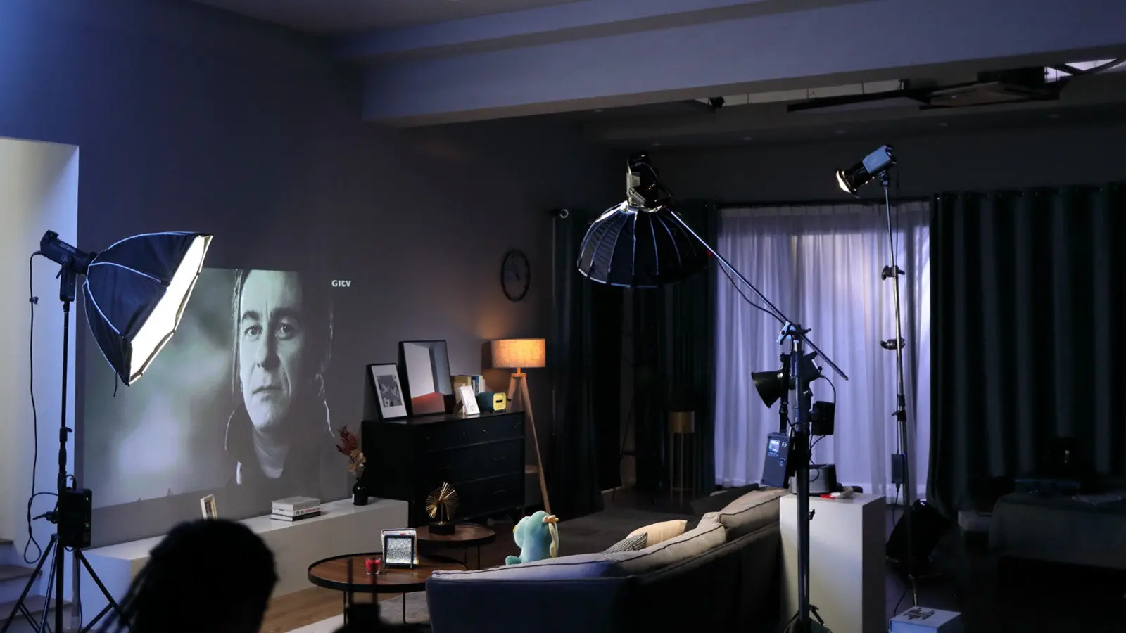 Vlog lighting setup