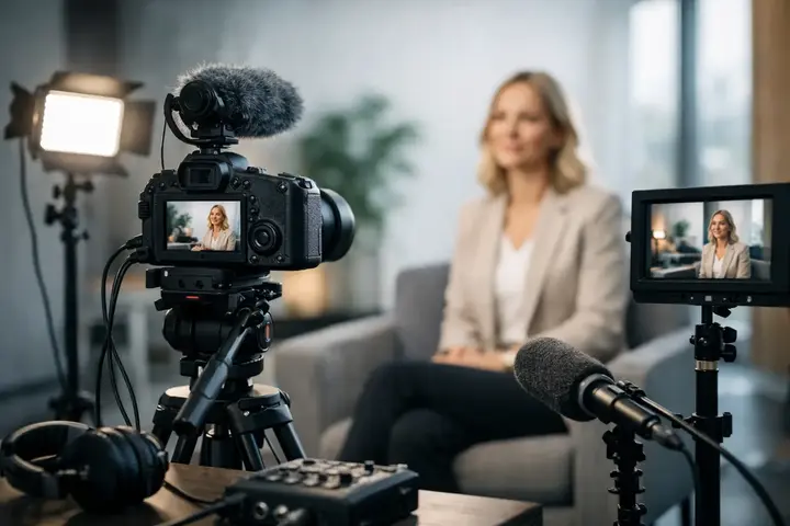 Įmonės interviu vaizdo įrangos pavyzdys
