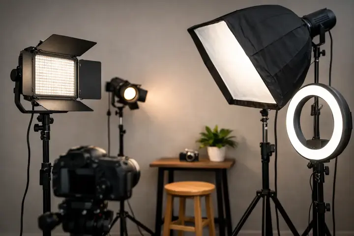 Top vaizdo šviestuvai mažai studijai