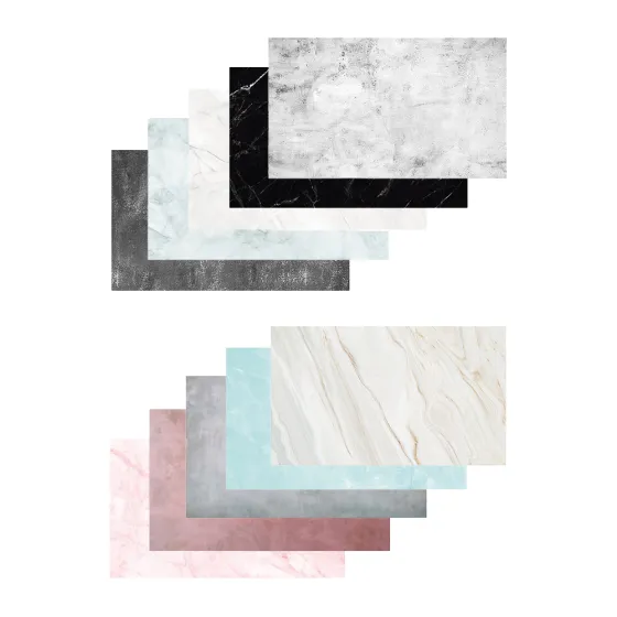Caruba Backdrops Marble 10 Pack 5x2 Flat Lays